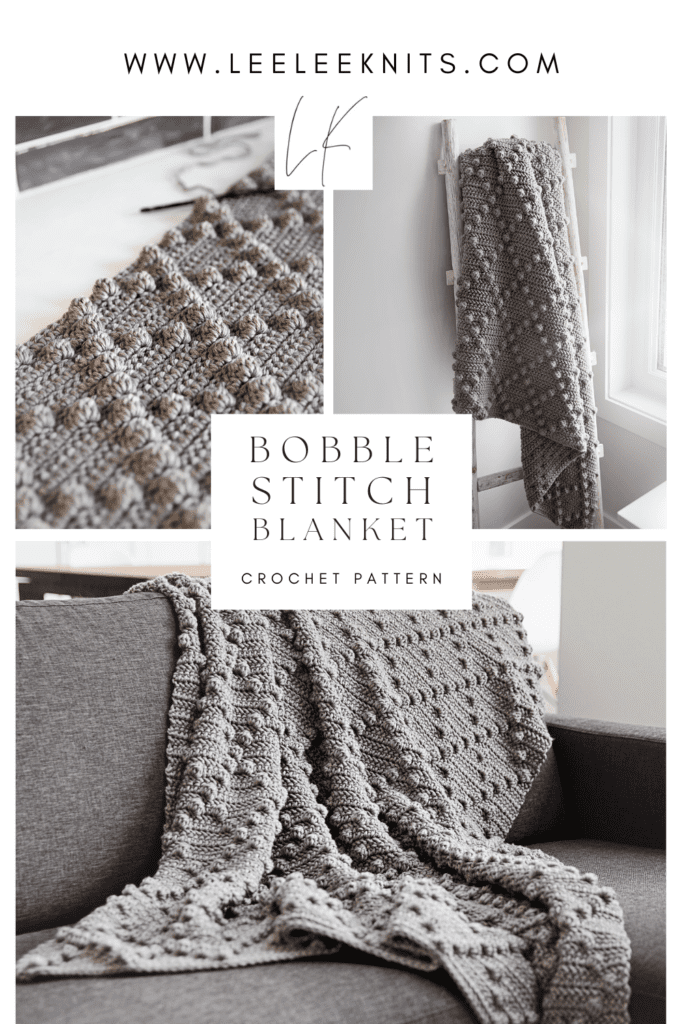 Crochet Bobble Blanket Pattern With Video Tutorial Leelee Knits