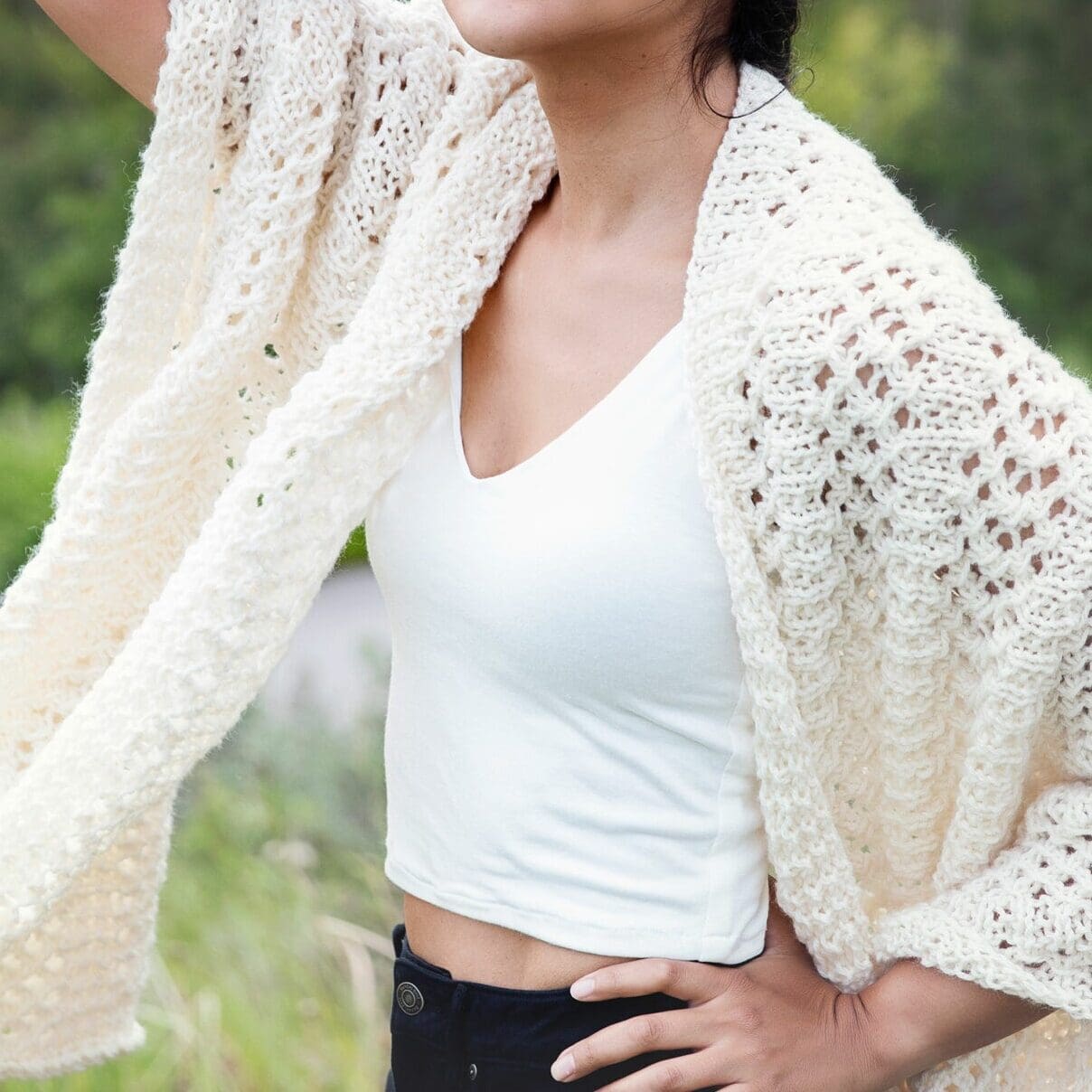 Knitted Wrap Pattern for Boho Shawl