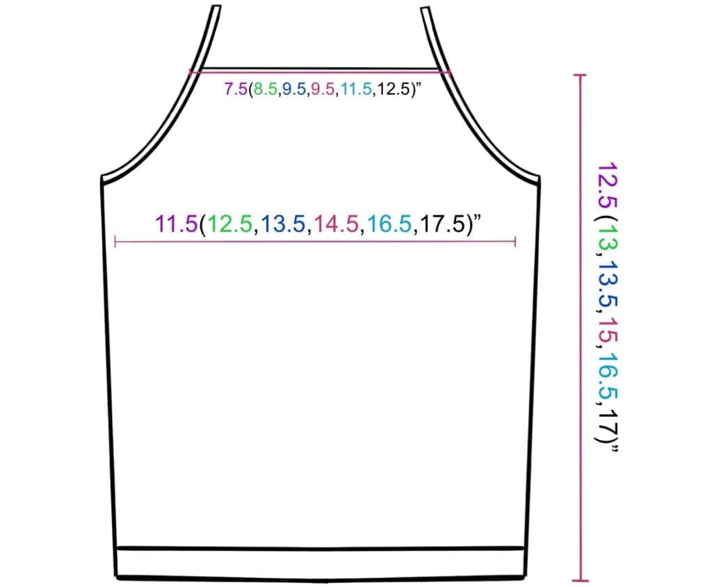 Free Tank Top Crochet Pattern Diagram