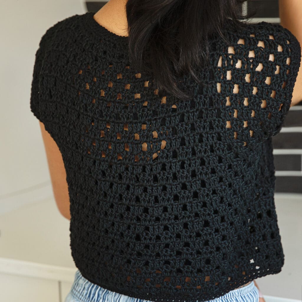 Mesh Top Crochet Pattern  Back of top