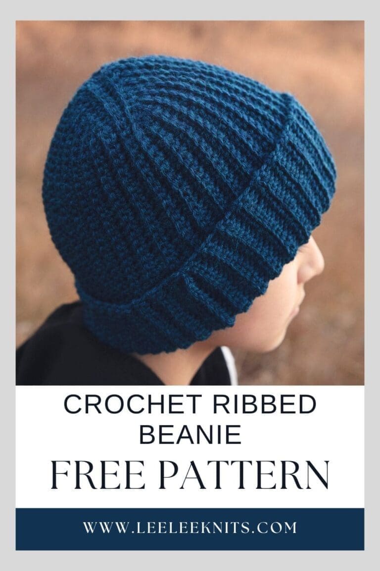 Ribbed Beanie Crochet Pattern - Leelee Knits