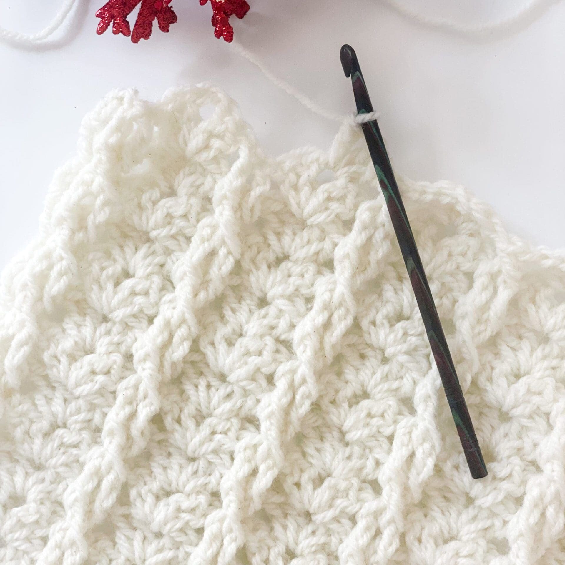 Crochet winter scarf free pattern