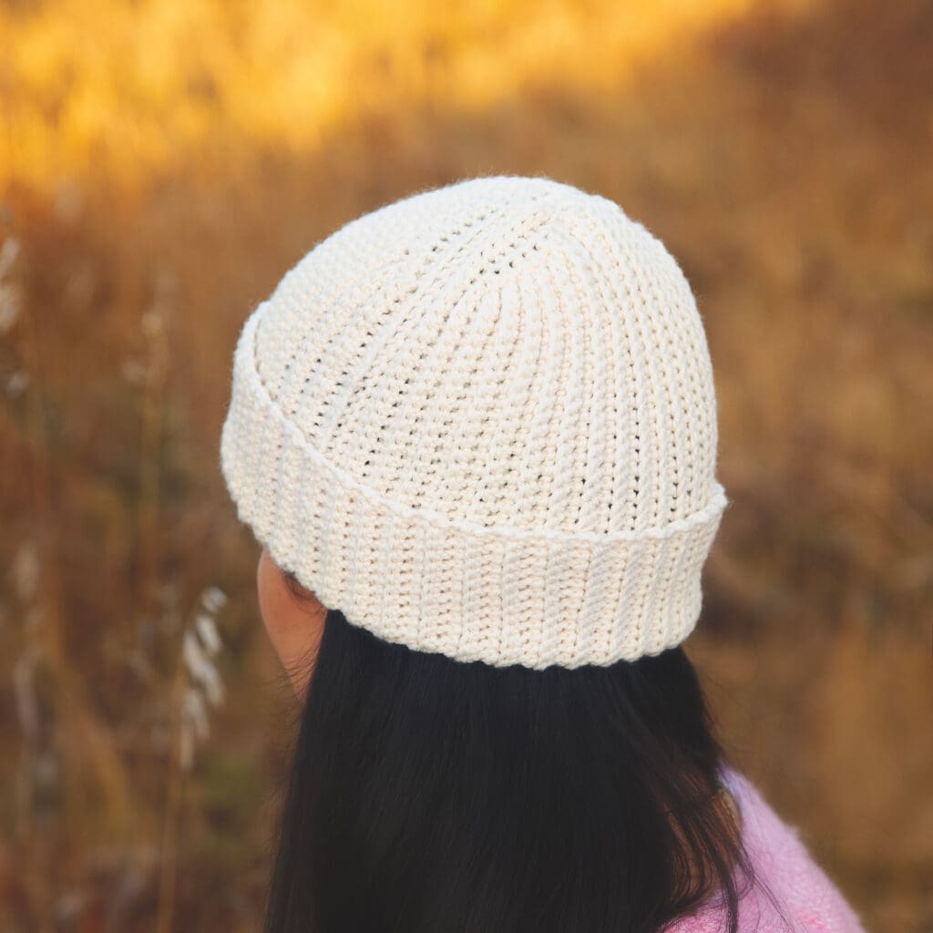 Ribbed Crochet Beanie Pattern