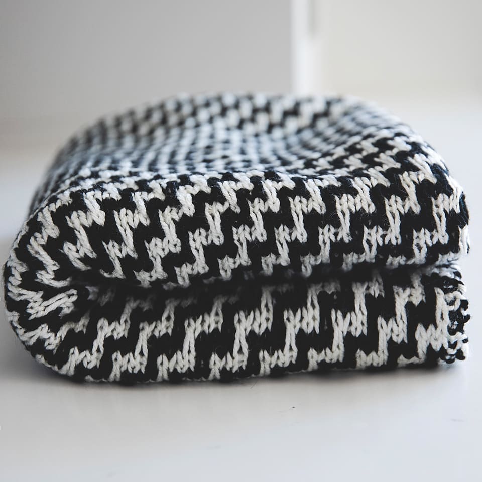 Knitted Slip Stitch Mosaic Knitting Tutorial and Pattern