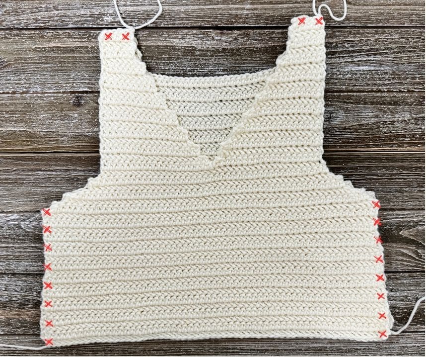 Seaming Locations Crochet Vest