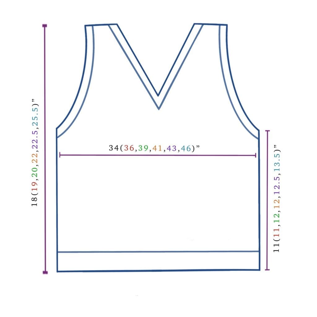 Crochet Vest Diagram