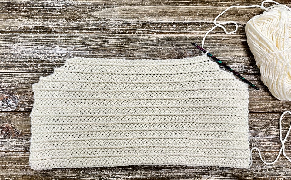 Front Panel Crochet Vest Underarm Shaping