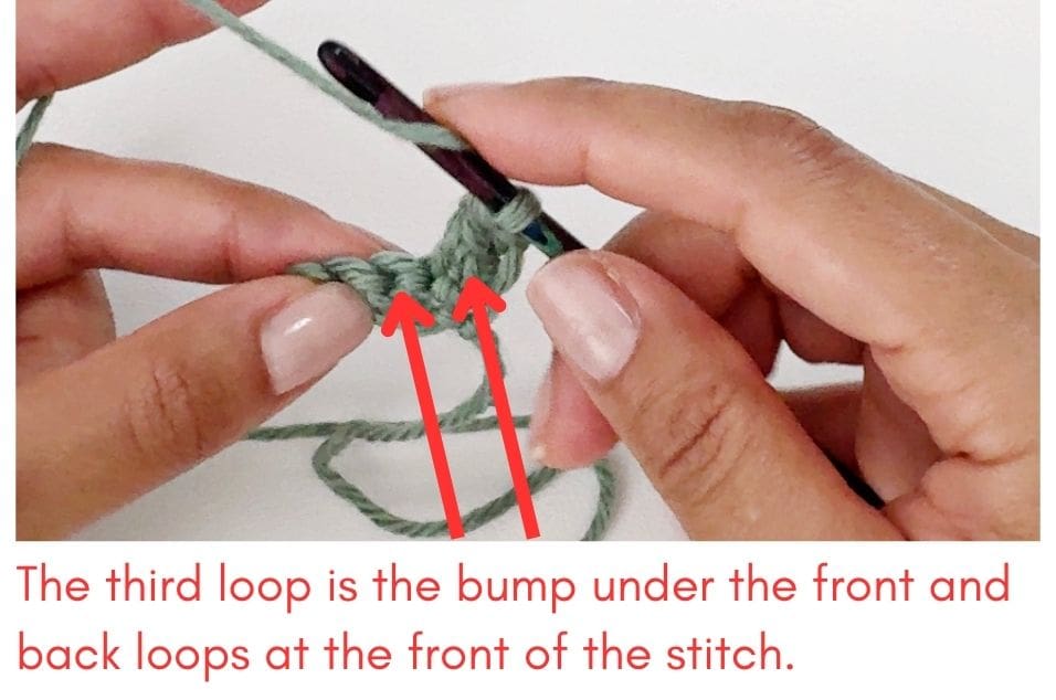 Crochet Third Loop Location