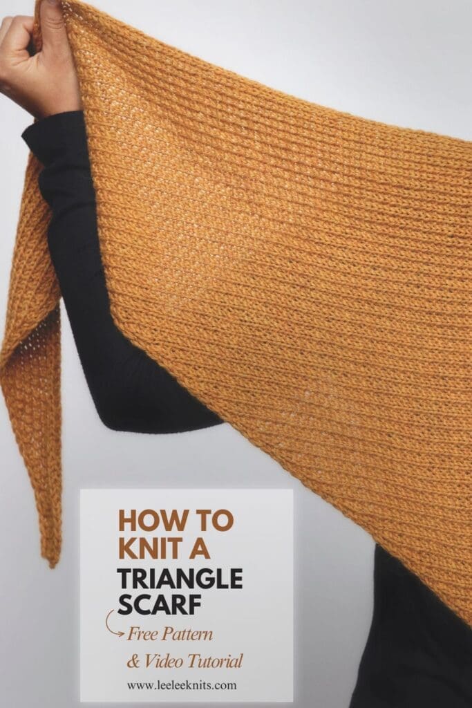 Triangle Scarf Knitting Pattern