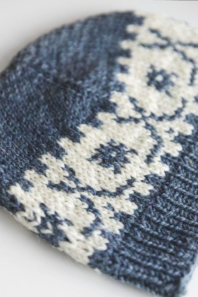Fair Isle Hockey Beanie Knitting Pattern