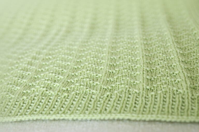Ivy Knit Purl Baby Blanket