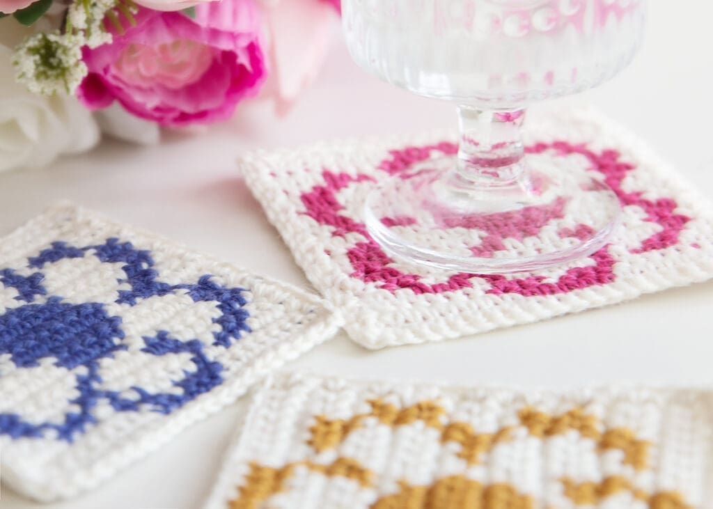 Floral Coasters Crochet Pattern